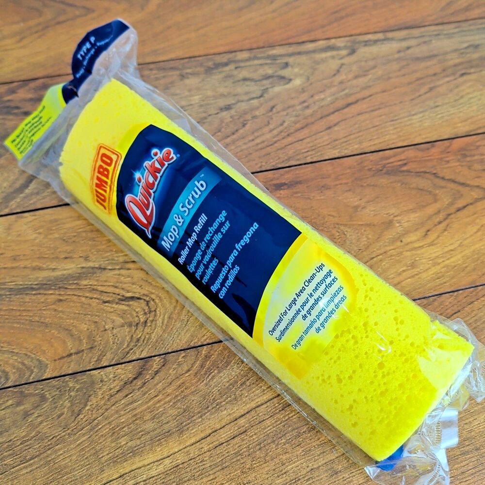 Jumbo Quickie Mop & Scrub NEW Roller Mop Refill Fits 055, 055B Type P Sponge